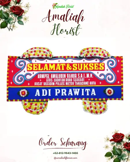 Papan Bunga Ucapan Selamat Soge